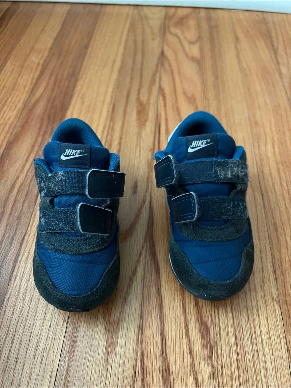 NIKE MD Valiant 8C Toddler Marina Navy Blue Suede Sneakers Shoes CN8560-405